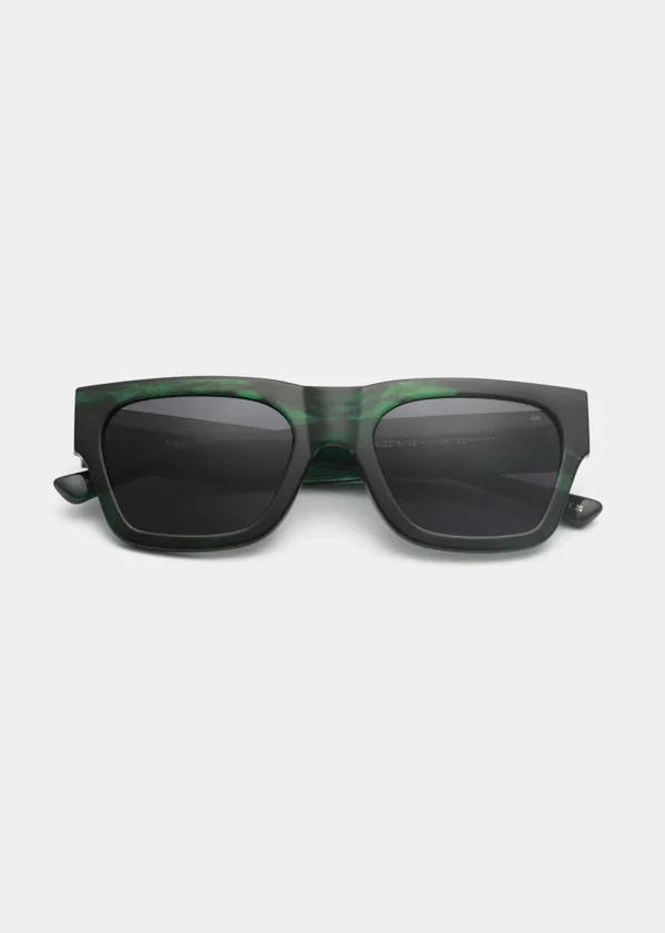A. Kjaerbede Agnes Sunglasses - Dark Green Trans | Glasses