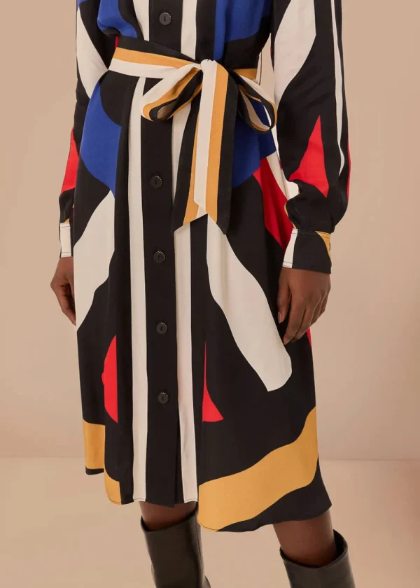 Farm Rio Amanda Stripes Midi Dress | Dresses