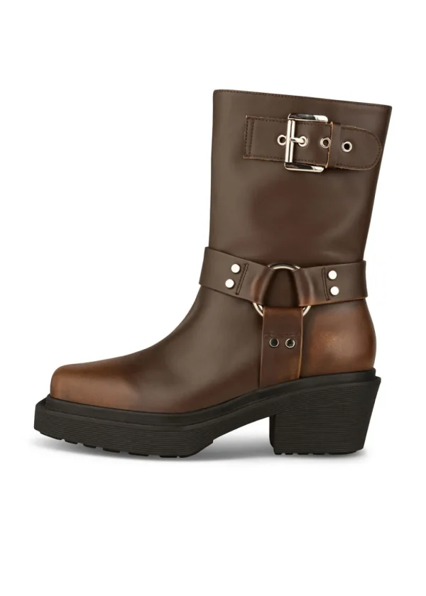 Shoe The Bear Amina Biker Boots - Dark Brown | Boots