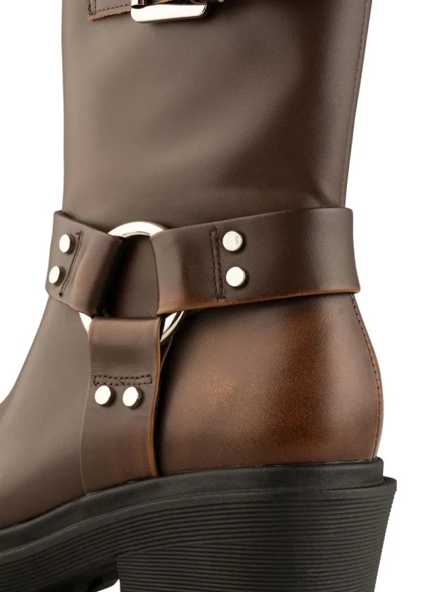 Shoe The Bear Amina Biker Boots - Dark Brown | Boots