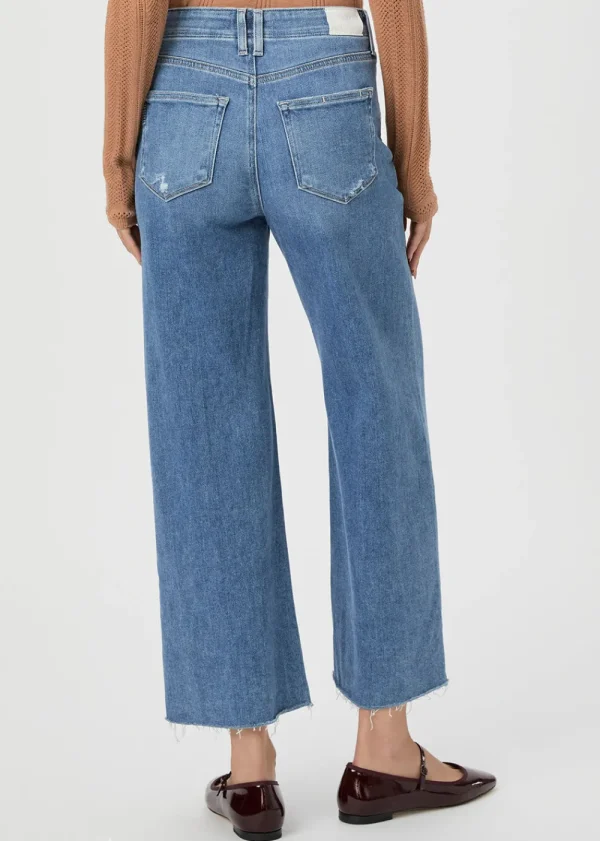 Paige Anessa Wide Leg Jean - Sunnie Distressed | Jeans