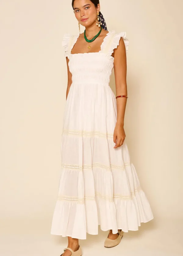 Rixo Aubrie Dress - Ivory | Dresses