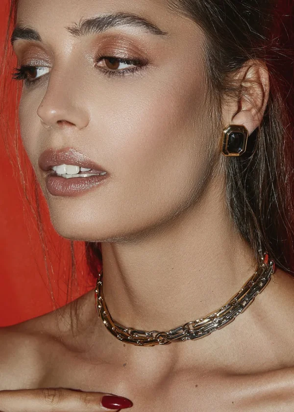 Alona Azure Necklace - Gold | Necklaces