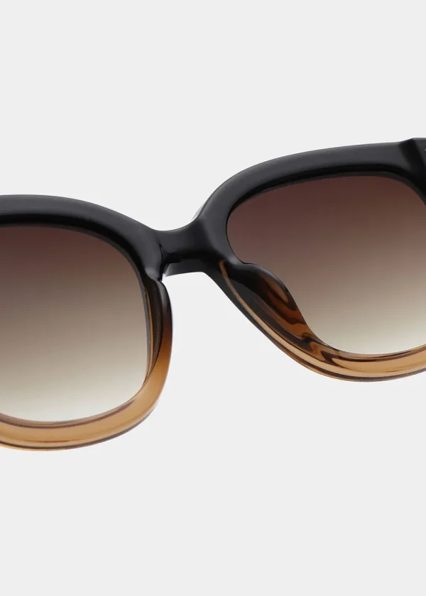 A. Kjaerbede Billy Sunglasses - Black / Brown | Glasses