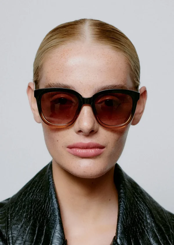 A. Kjaerbede Billy Sunglasses - Black / Brown | Glasses