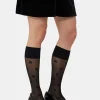 GANNI Black Butterfly Lace Socks | Socks