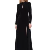 GANNI Black Velvet Long Dress | Dresses