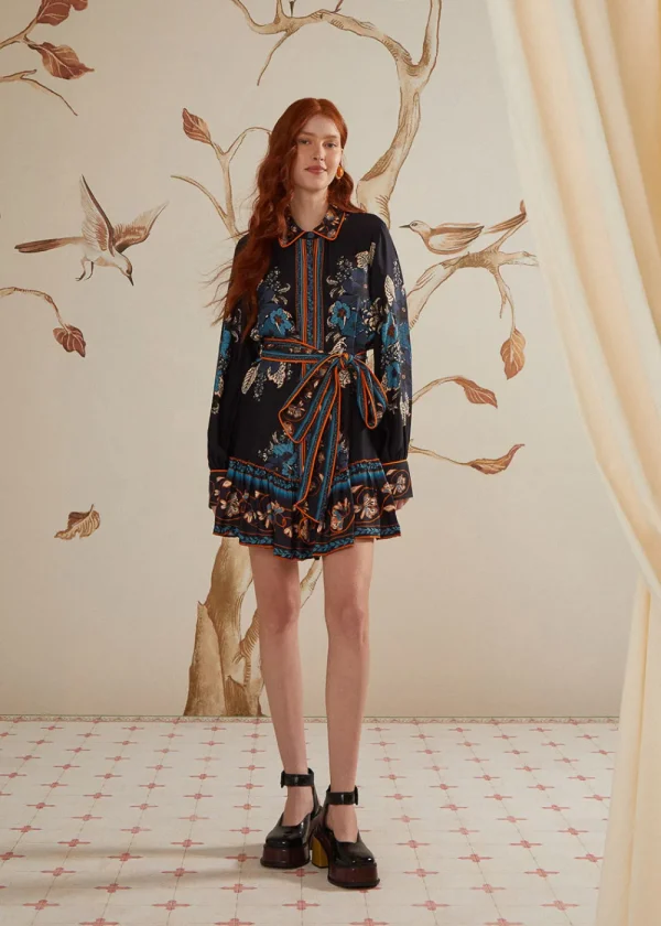 Farm Rio Blossom Tapestry Mini Dress | Dresses