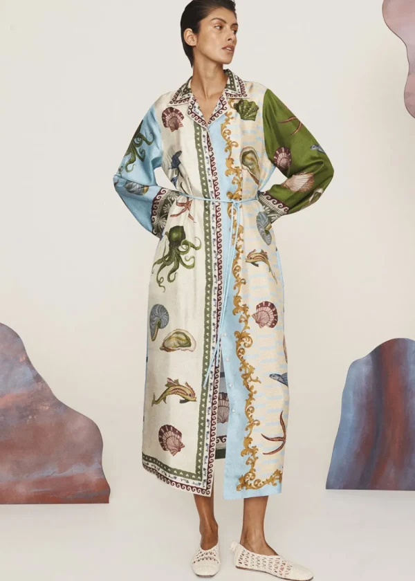 Alémais Boat House Silk Shirtdress | Dresses