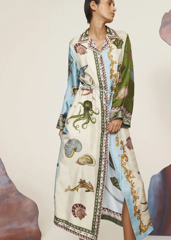 Alémais Boat House Silk Shirtdress | Dresses