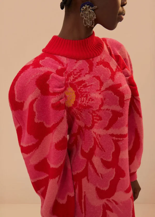 Farm Rio Bold Flower Knit Dress | Dresses