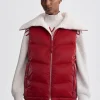 Varley Brock Puffer Gilet - Red | Coats & Jackets