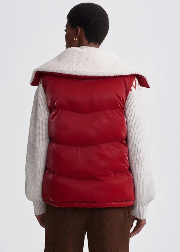 Varley Brock Puffer Gilet - Red | Coats & Jackets