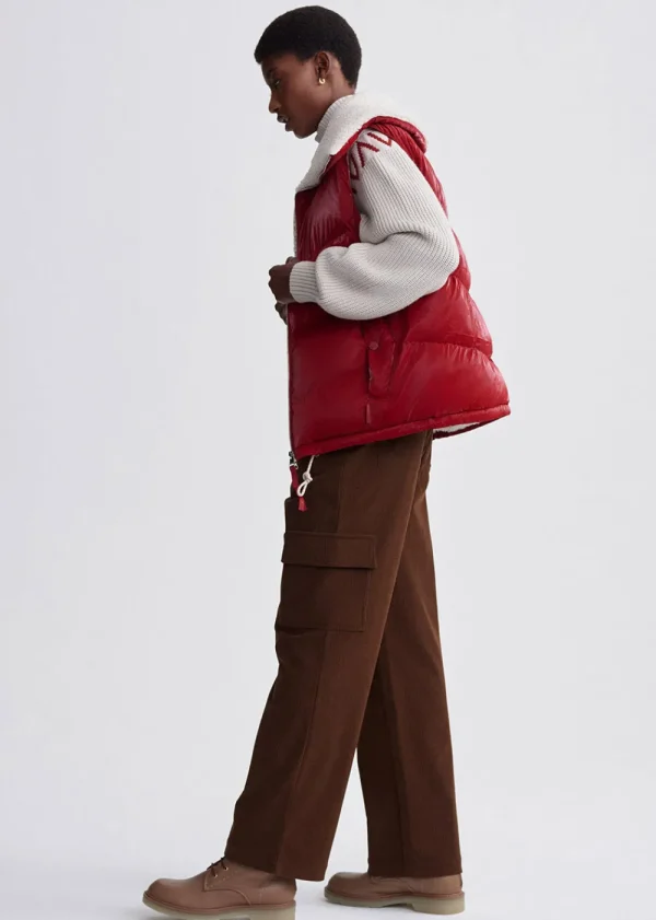 Varley Brock Puffer Gilet - Red | Coats & Jackets