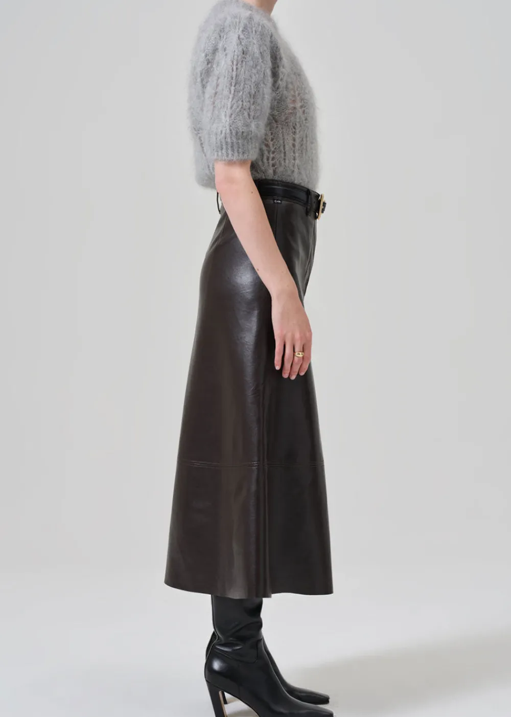 cassia_leather_skirt__cho_2.webp Citizens of Humanity Cassia Leather Skirt - Chocolate | Skirts