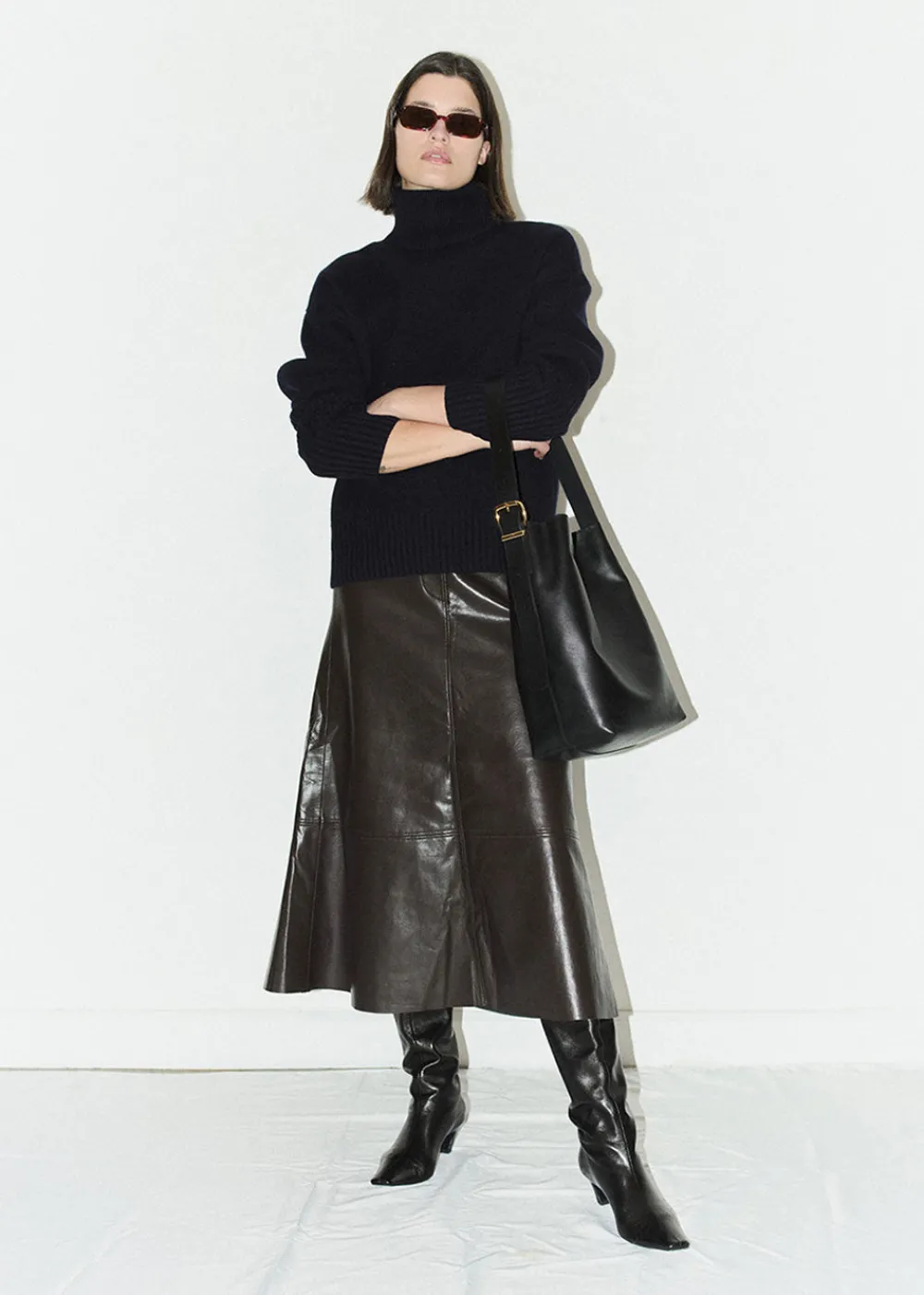 cassia_leather_skirt__cho_3.webp Citizens of Humanity Cassia Leather Skirt - Chocolate | Skirts