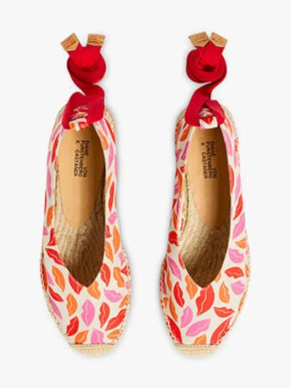 Castaner - Gea Canvas Flat Espadrille Sandals, Rosa | Sandals