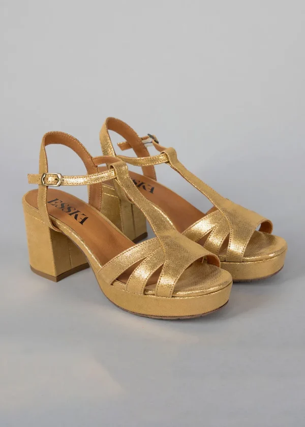 Esska Charlie Heels - Gold | Shoes