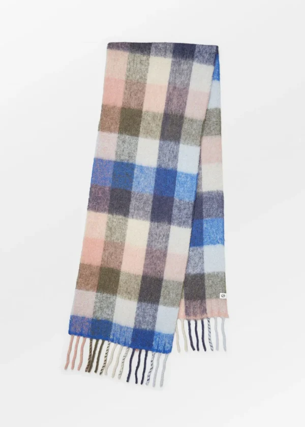 BeckSöndergaard Check Anilopa Scarf - Maritime | Scarves