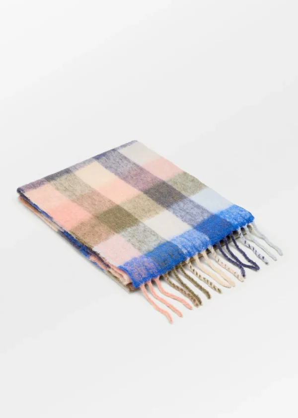 BeckSöndergaard Check Anilopa Scarf - Maritime | Scarves