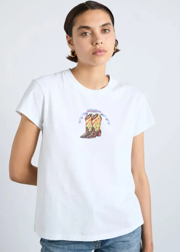 Damson Madder Cowboy Shrunken Tee | Tops