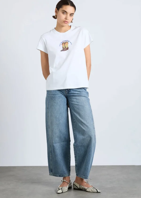 Damson Madder Cowboy Shrunken Tee | Tops