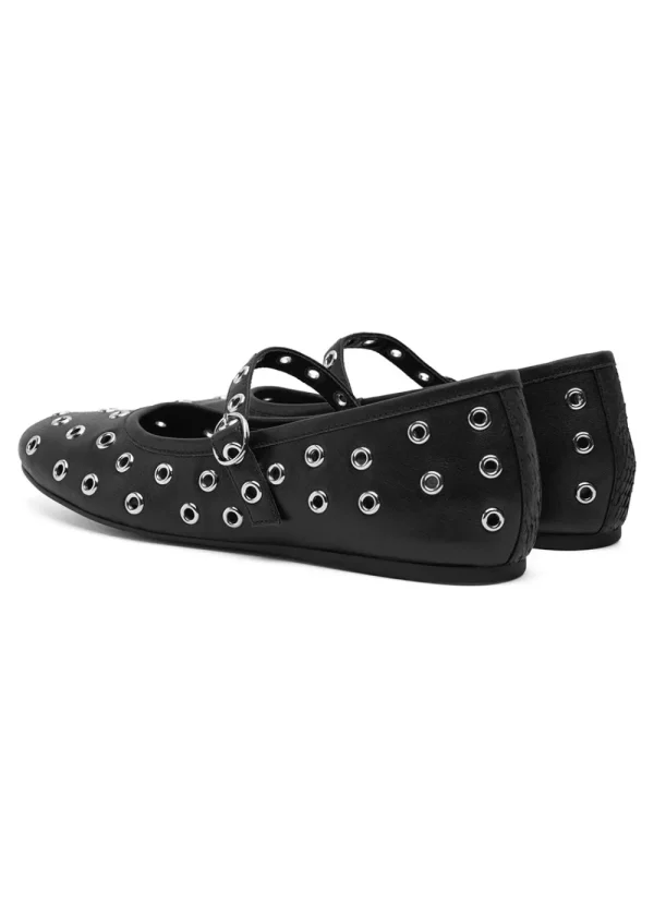 Woden Cristal Ballerina - Black | Shoes
