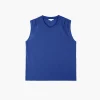 Maison Anje Dagona Vest - Sapphire | Tops