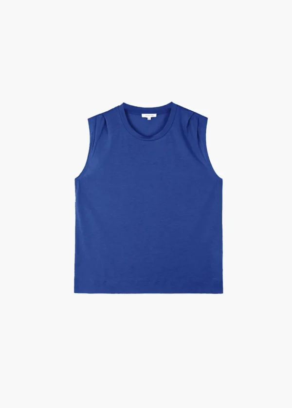 Maison Anje Dagona Vest - Sapphire | Tops