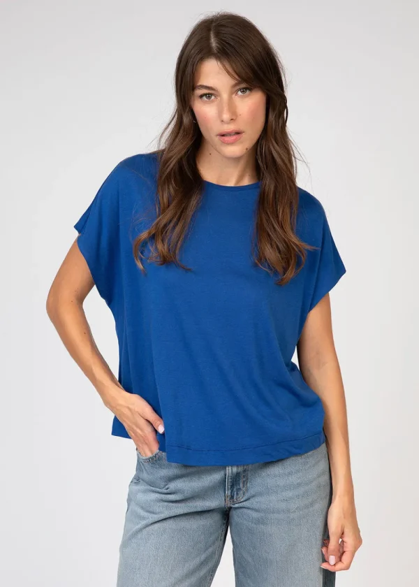 Maison Anje Dariloa T-Shirt - Sapphire | Tops