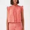 Seventy + Mochi Dear Pablo Waistcoat - Mineral Red | Coats & Jackets
