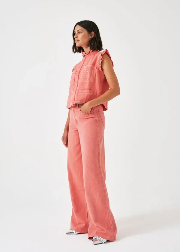 Seventy + Mochi Dear Pablo Waistcoat - Mineral Red | Coats & Jackets