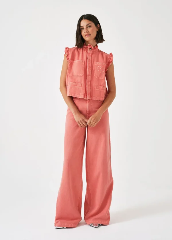 Seventy + Mochi Dear Pablo Waistcoat - Mineral Red | Coats & Jackets
