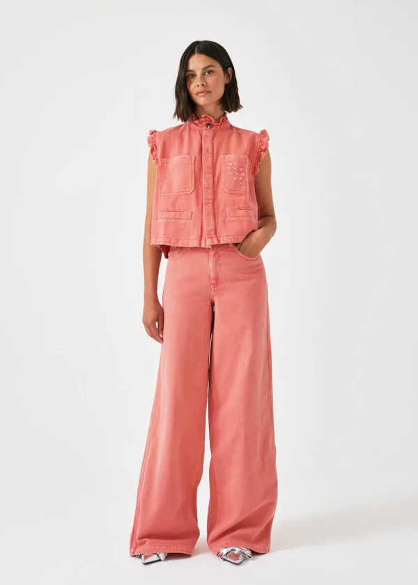 Seventy + Mochi Dear Pablo Waistcoat - Mineral Red | Coats & Jackets
