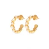 Talis Chains Deconstructed Hoops - Pearl | Earrings
