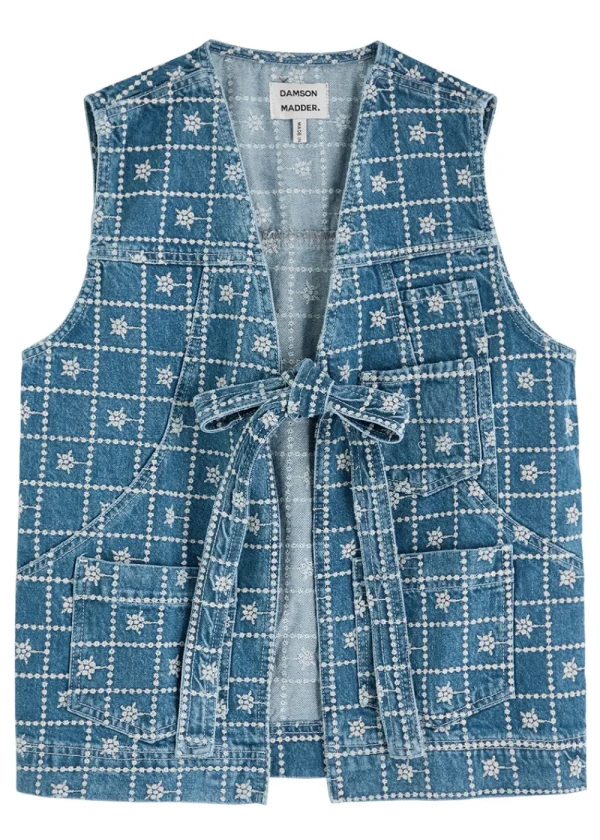 Damson Madder Dilly Vest - Broderie | Coats & Jackets