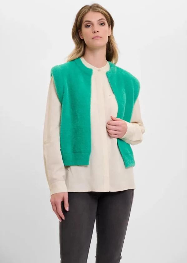 Rino & Pelle Elona Waistcoat - Clover Green | Coats & Jackets