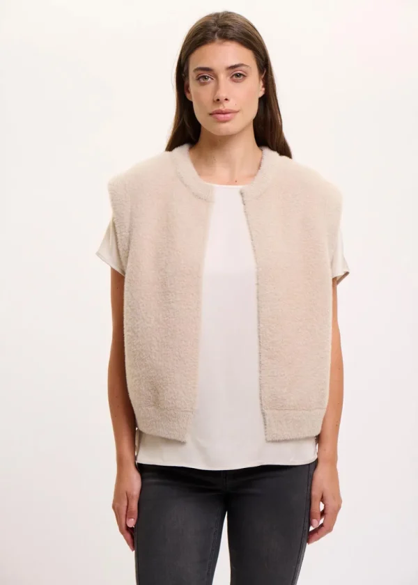 Rino & Pelle Elona Waistcoat - Stone | Coats & Jackets