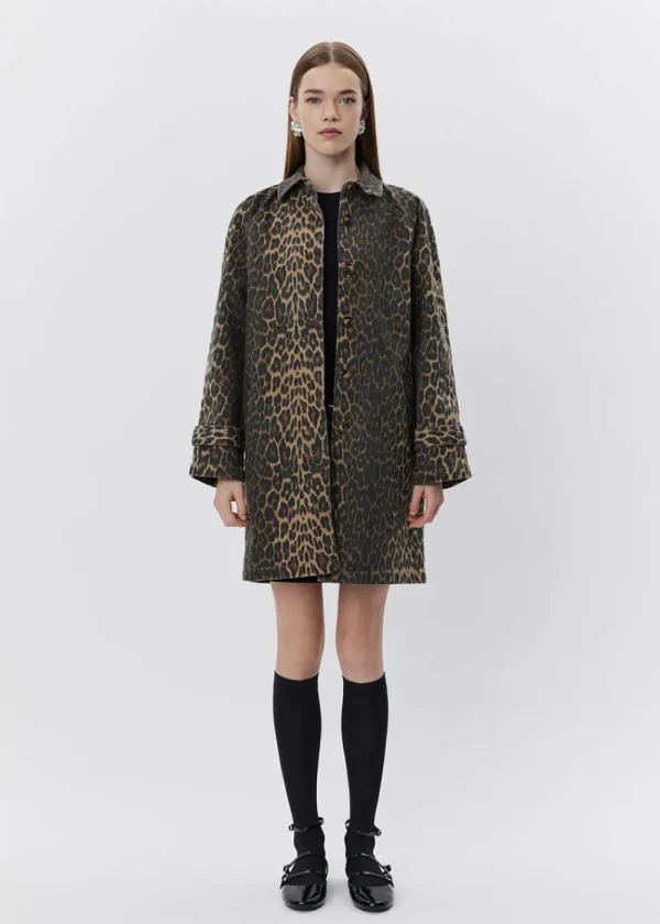 Sofie Schnoor Filipasw Coat - Light Brown Leopard | Coats & Jackets