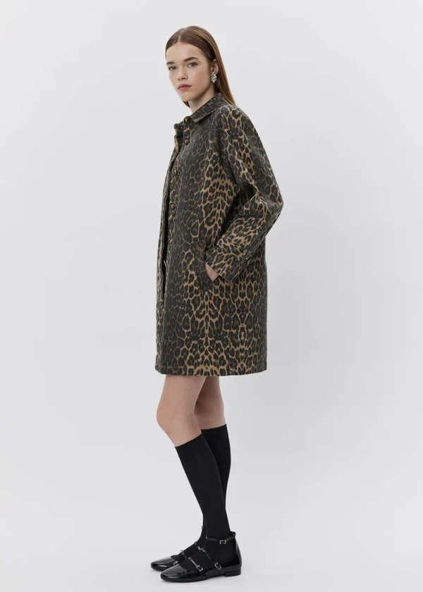 Sofie Schnoor Filipasw Coat - Light Brown Leopard | Coats & Jackets