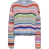 Dawn X Dare Genova Crewneck - Multi Stripe | Knitwear