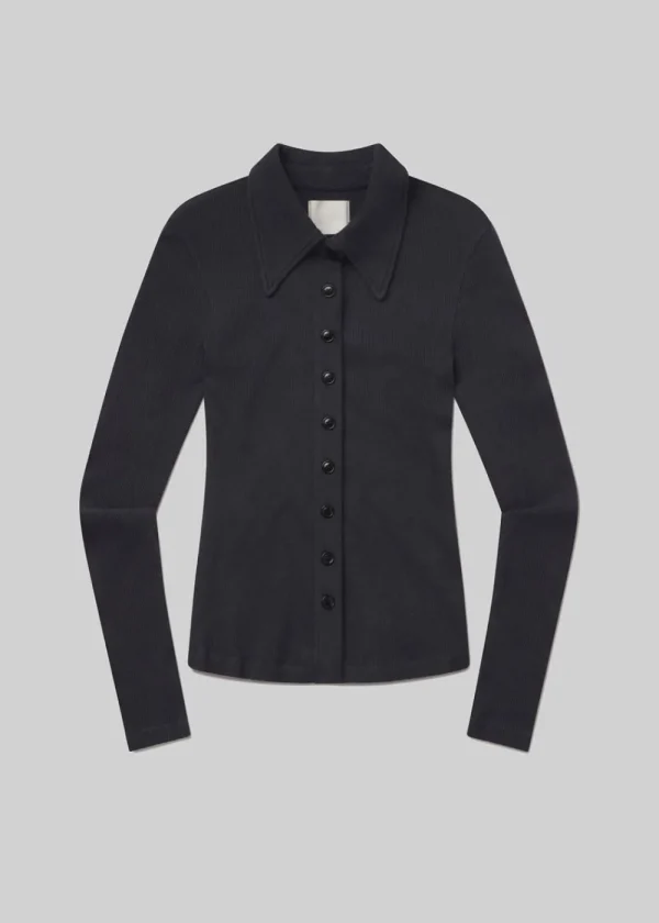 Citizens of Humanity Gila Polo - Charcoal | Tops