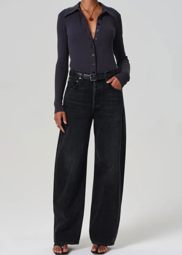 Citizens of Humanity Gila Polo - Charcoal | Tops