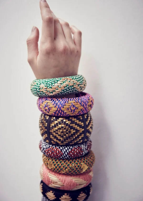 Cardomon Green and Natural Bangle | Bracelets