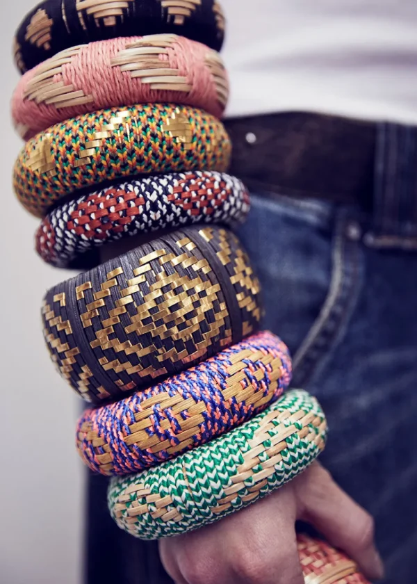 Cardomon Green and Natural Bangle | Bracelets
