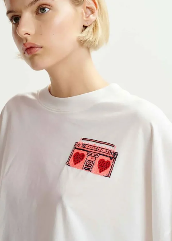 Essentiel Antwerp Hadio T-Shirt - White | Tops
