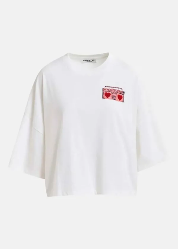 Essentiel Antwerp Hadio T-Shirt - White | Tops