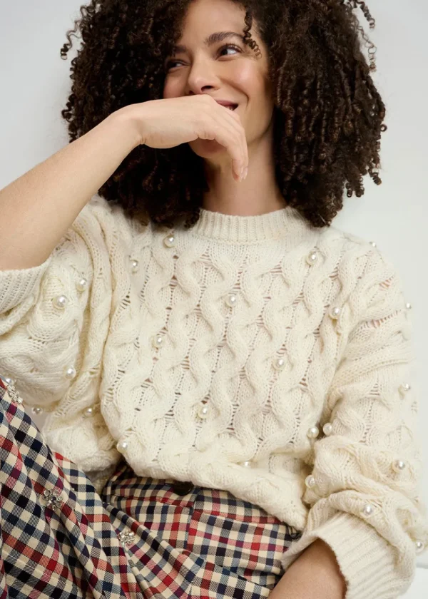 Essentiel Antwerp Halpes Cable Knit Sweater | Knitwear