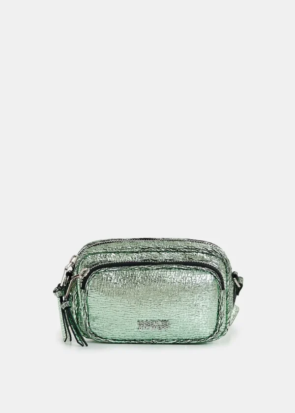 Essentiel Antwerp Hamen Metallic Shoulder Bag - Green | Bags