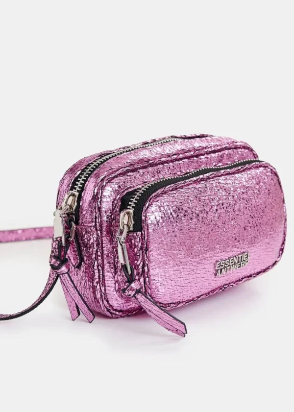 Essentiel Antwerp Hamen Metallic Shoulder Bag - Pink | Bags